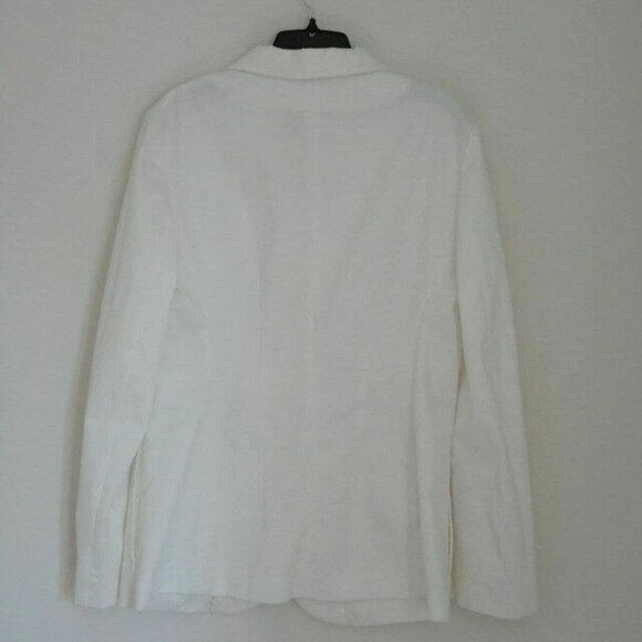 New MARNI Stone White Soft Cotton Drill Enamel Button Jacket Size 44/10, 46/12 - Picture 6 of 6